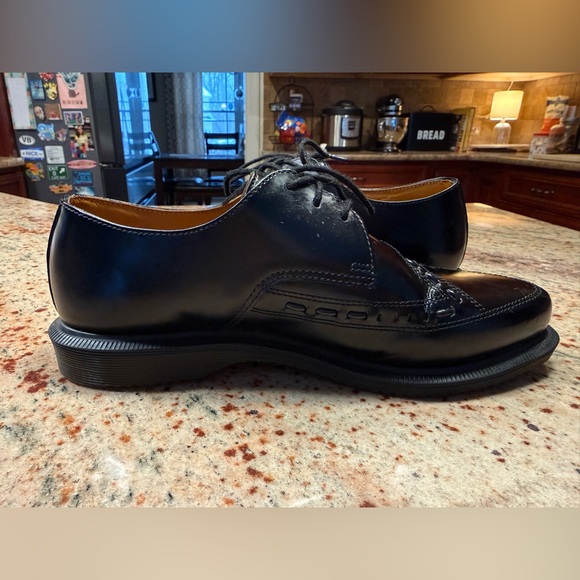 Dr Martens Ally Black Leather Derby Creeper Wingtip Shoes Men’s Size 7/Women’s 8 - Picture 8 of 15
